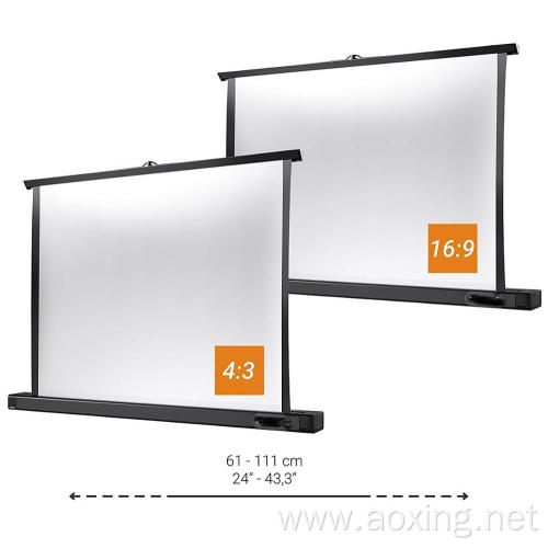 Professional Mini format 4: 3 Compact Projector screen